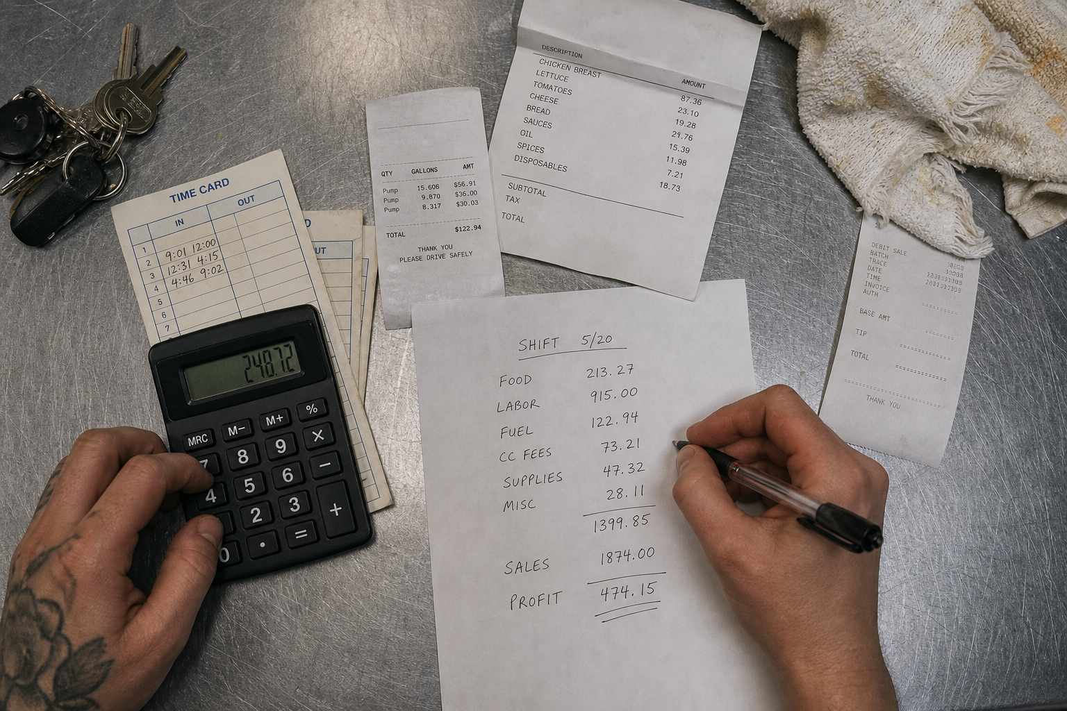 Calculating Your True Cost Per Shift: Labor, Food, Fuel, and Fees