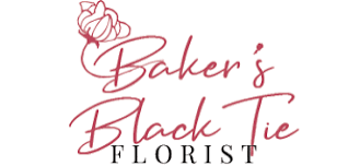Baker's Black Tie Florist logo