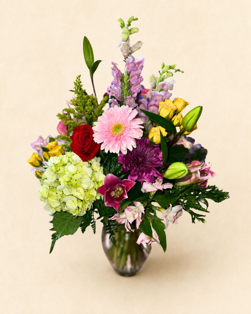 Baker's Black Tie Florist floral arrangement 1