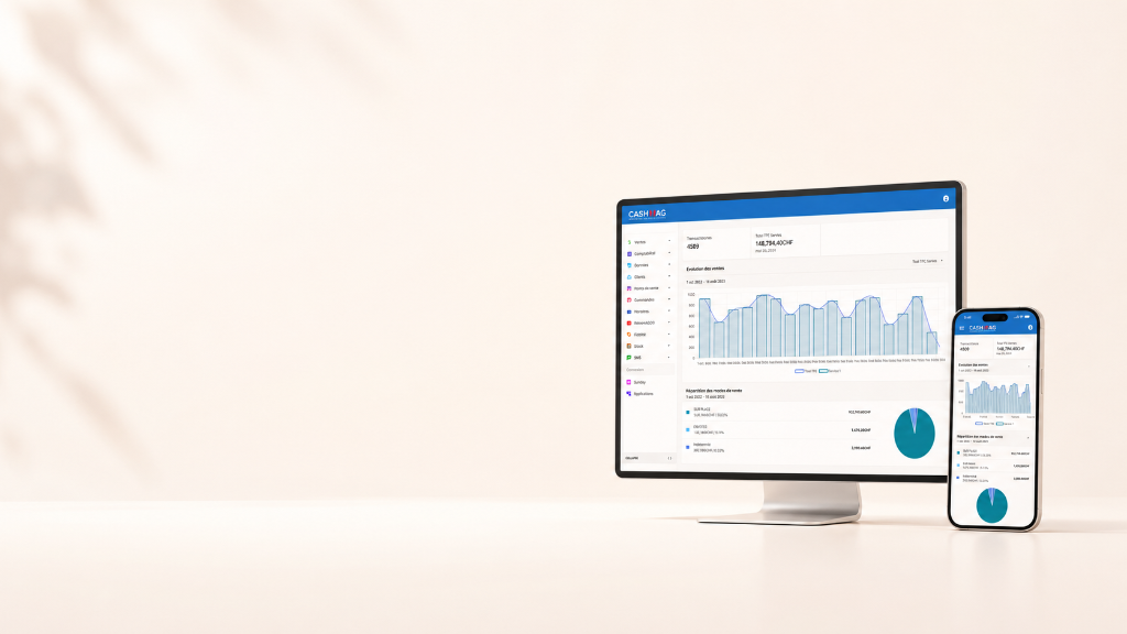 Solution d’encaissement CashMag installée en commerce