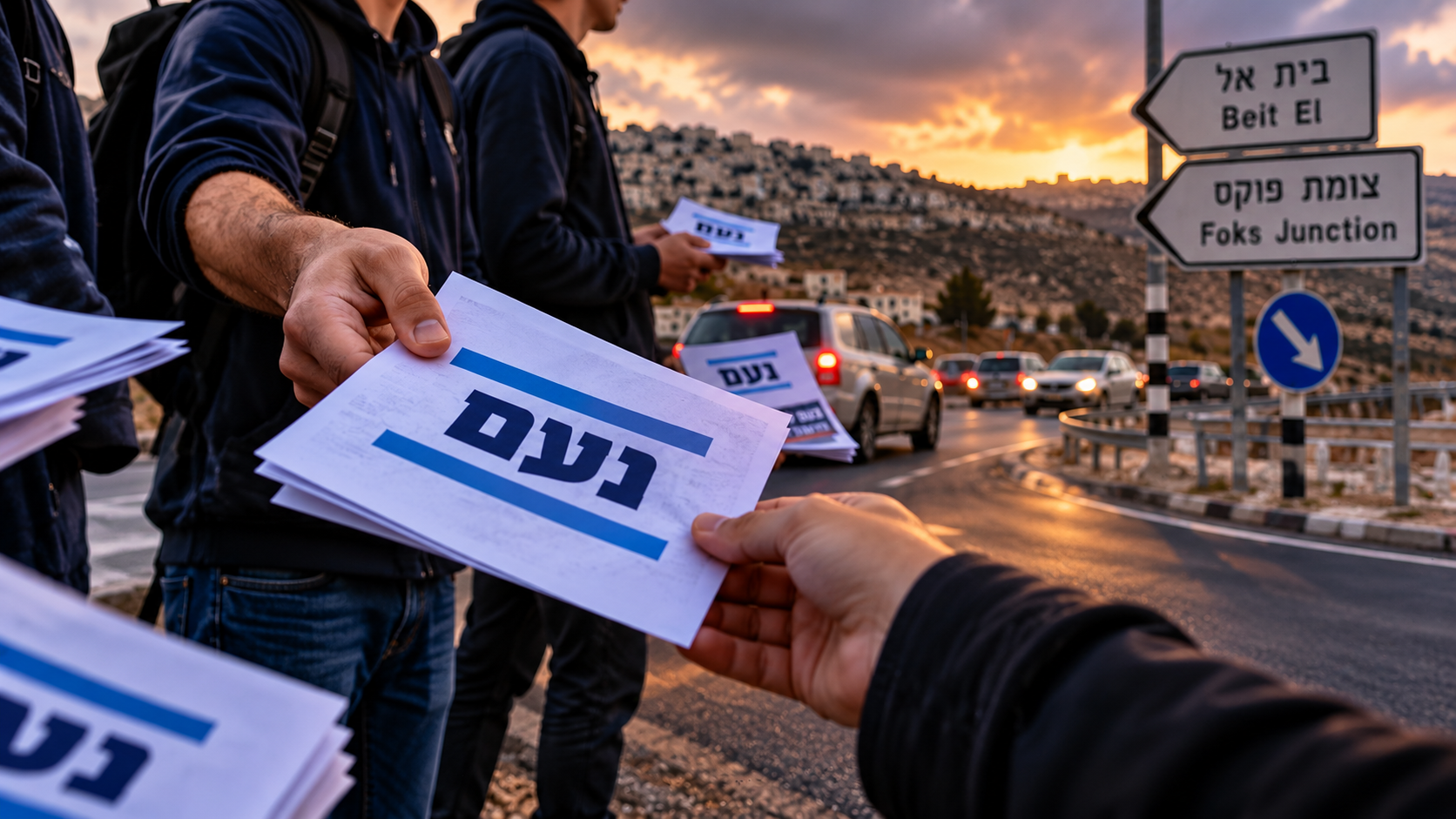 הקמפיין שמעורר סערה בצומת פוקס | נעם לישראל – מדינה לפלסטין
