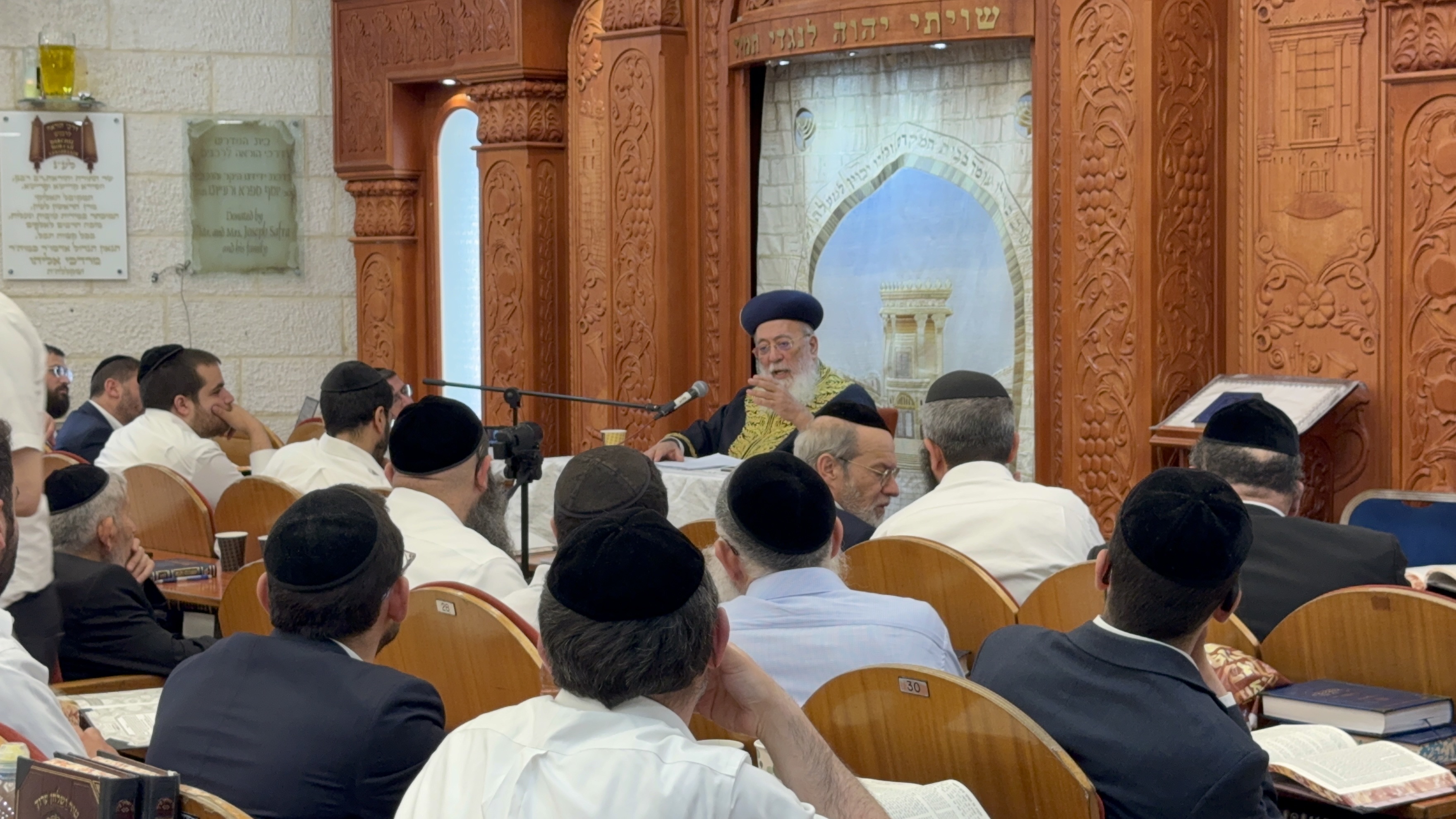 הראשל"צ הגרש"מ עמאר בביקור בכולל "דרכי הוראה לרבנים"