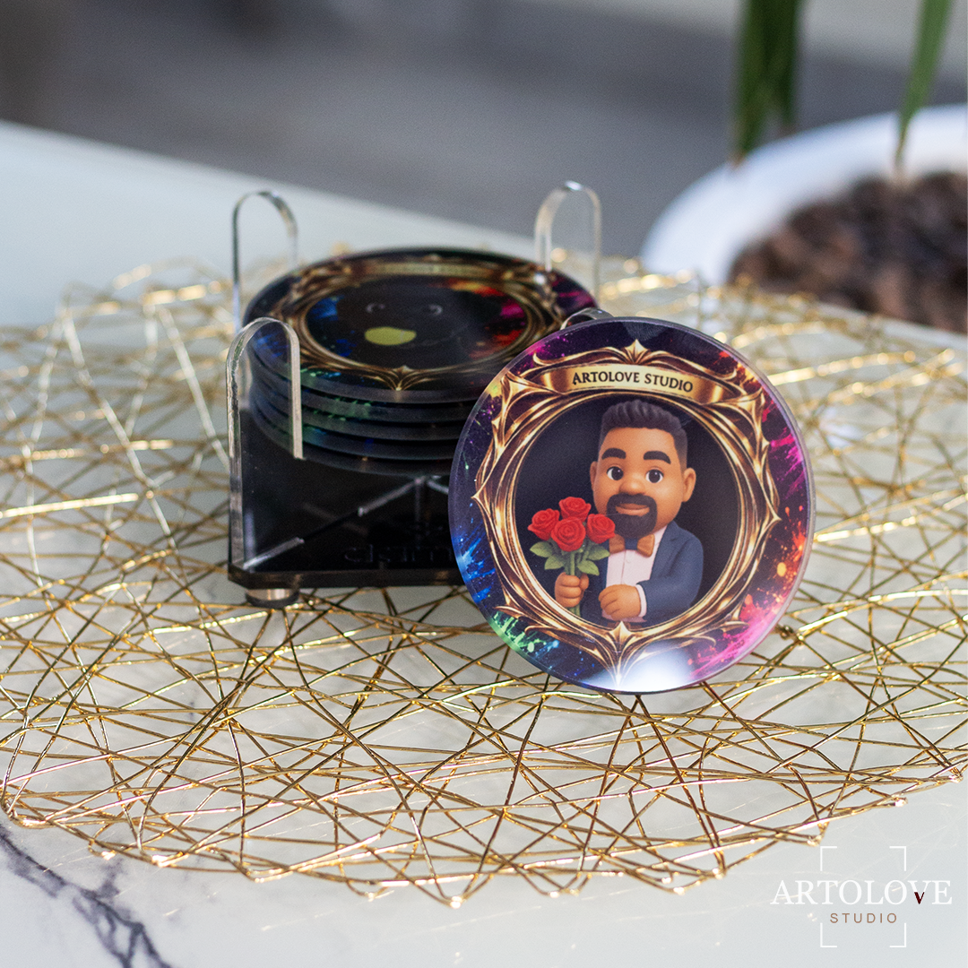 Sous-verre - Portrait Costume