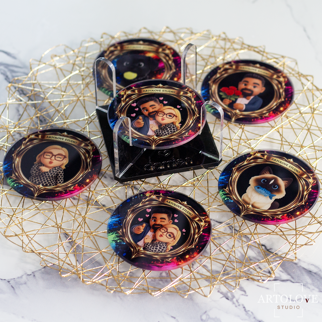 Sous-verre - Collection Portraits