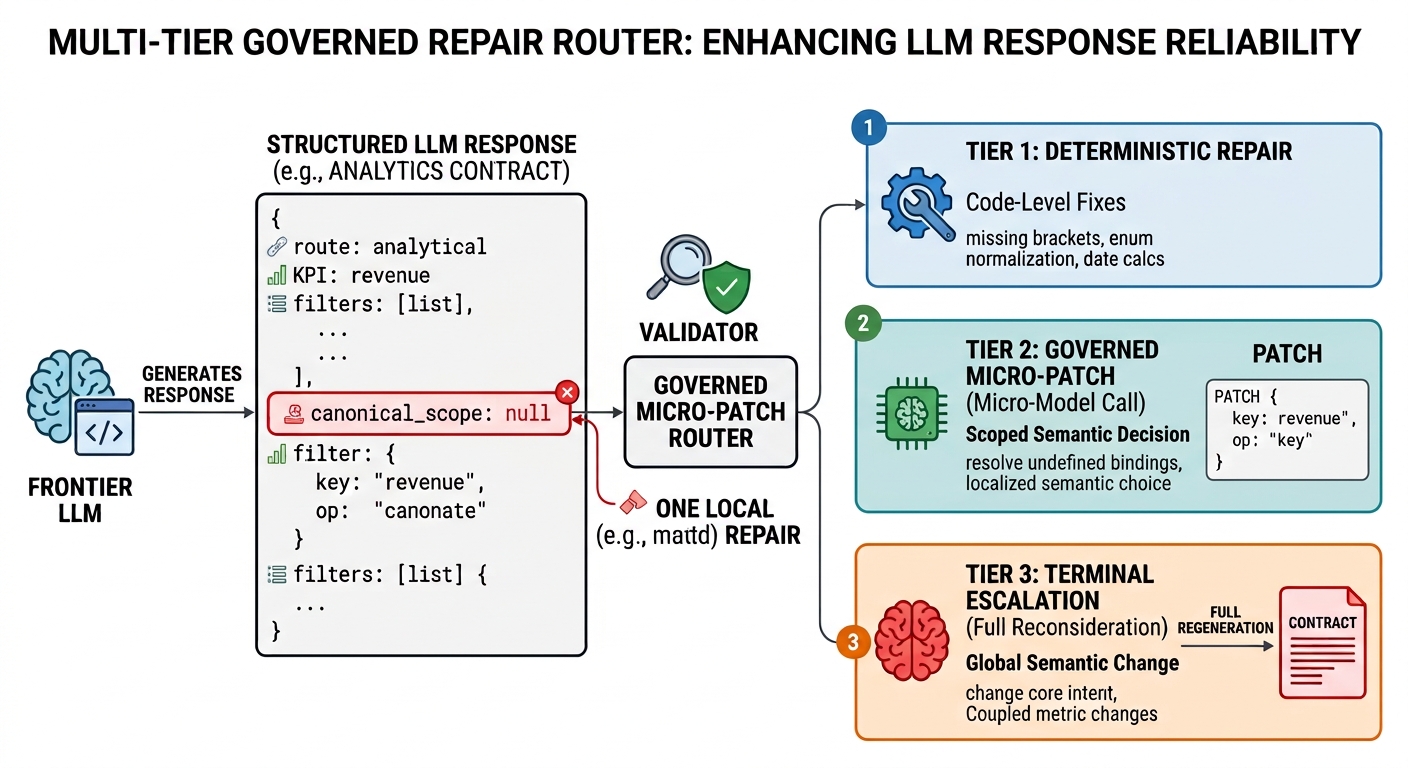 Multi-Tier Governed Repair Router