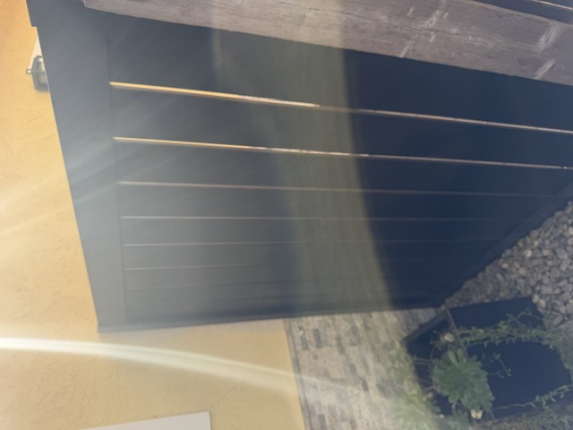 Finished non-combustible fence installation