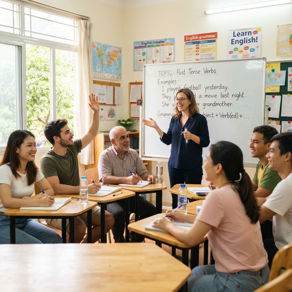 Enseignement de l'anglais aux locuteurs d'autres langues avec professeur TESOL