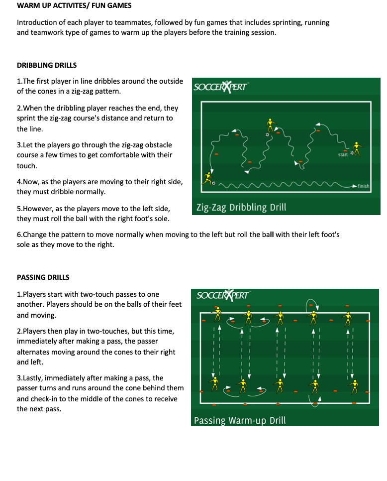Zig-Zag Dribbling Drill