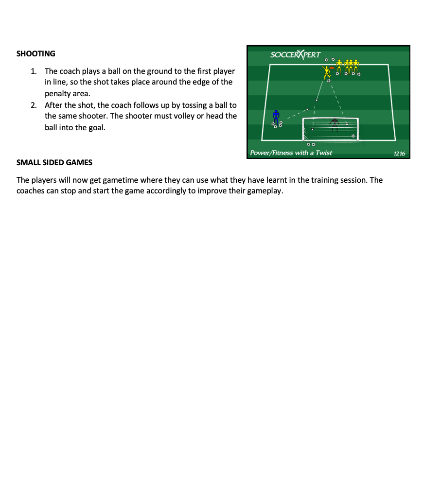 Shooting and Small Sided Games