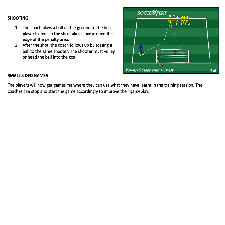 Shooting and Small Sided Games