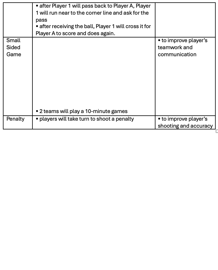 Small Sided Game