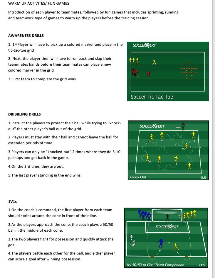 Soccer Tic-Tac-Toe