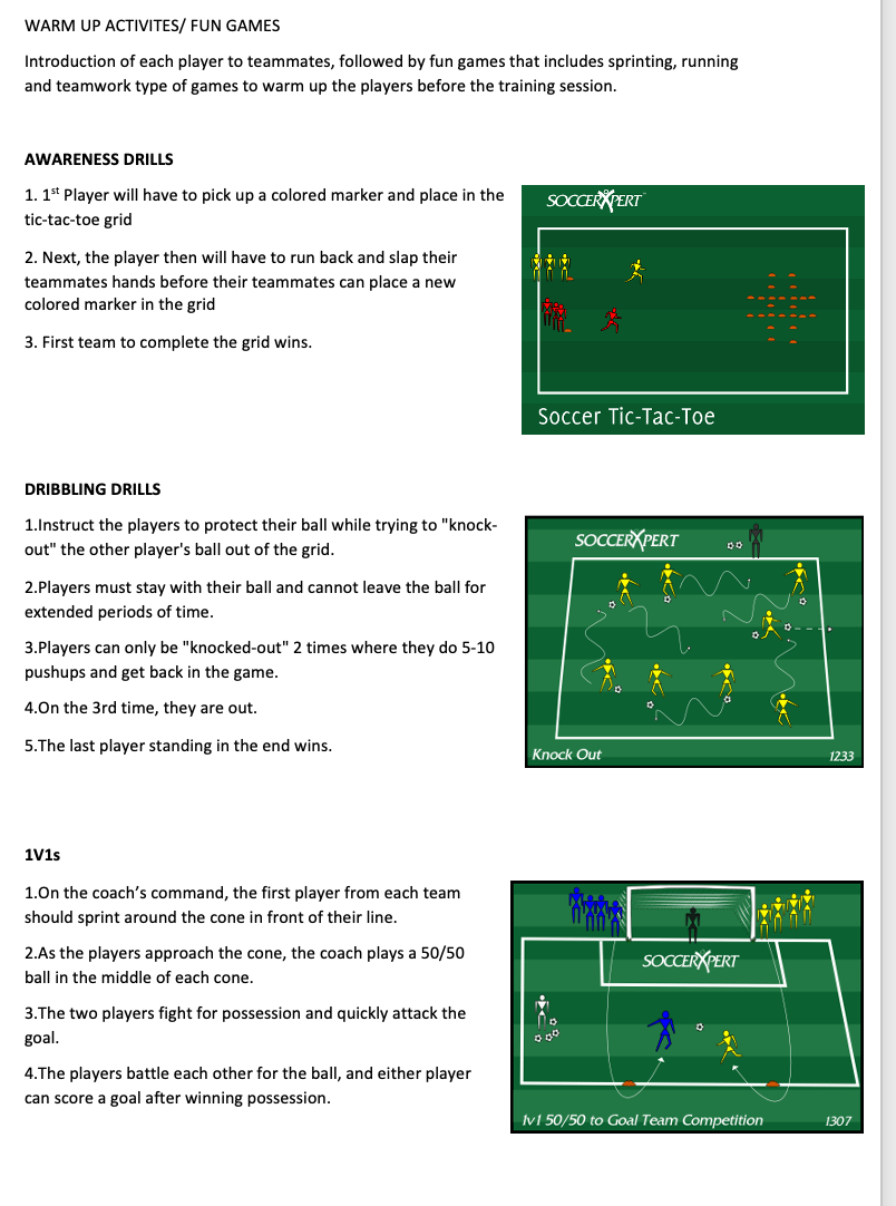 Soccer Tic-Tac-Toe