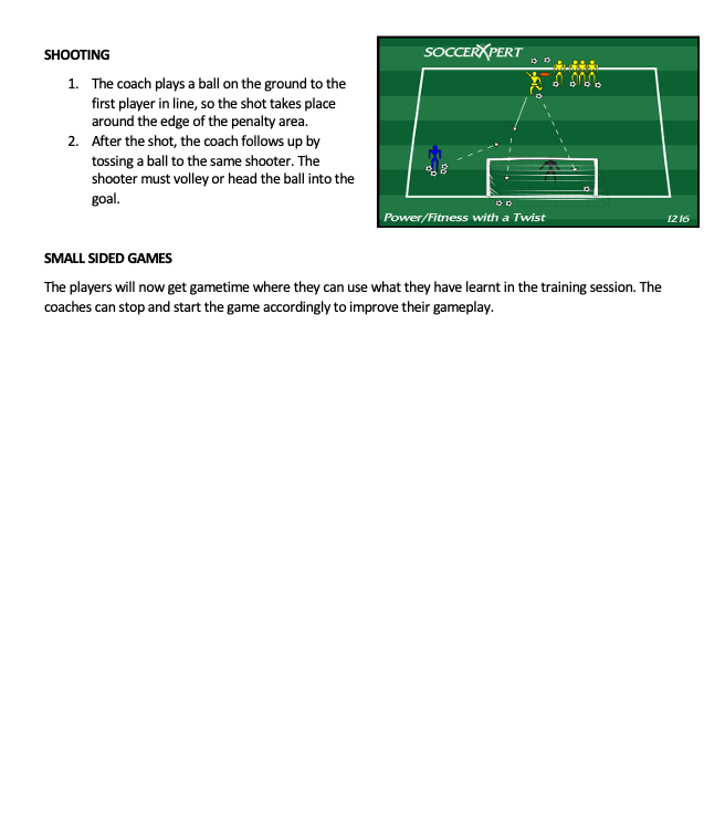 Shooting and Small Sided Games