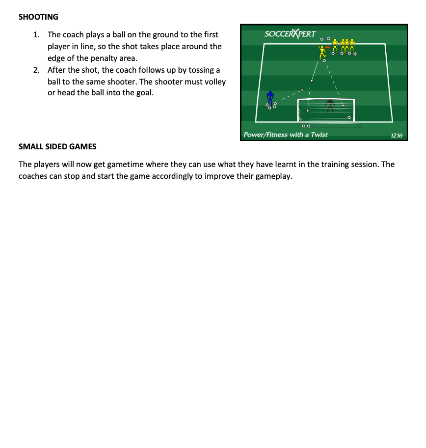 Shooting and Small Sided Games