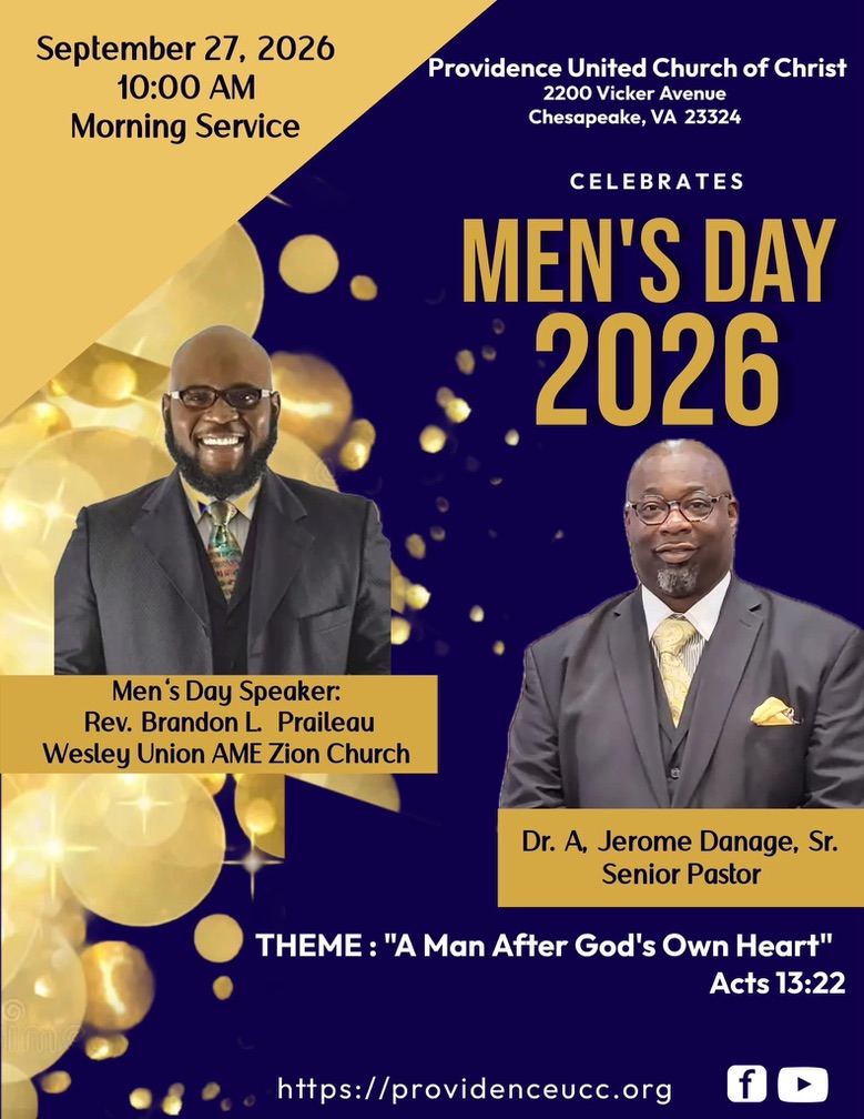 Men's Day 2026 - September 27th, 2026 at 10:00 AM at Providence United Church of Christ