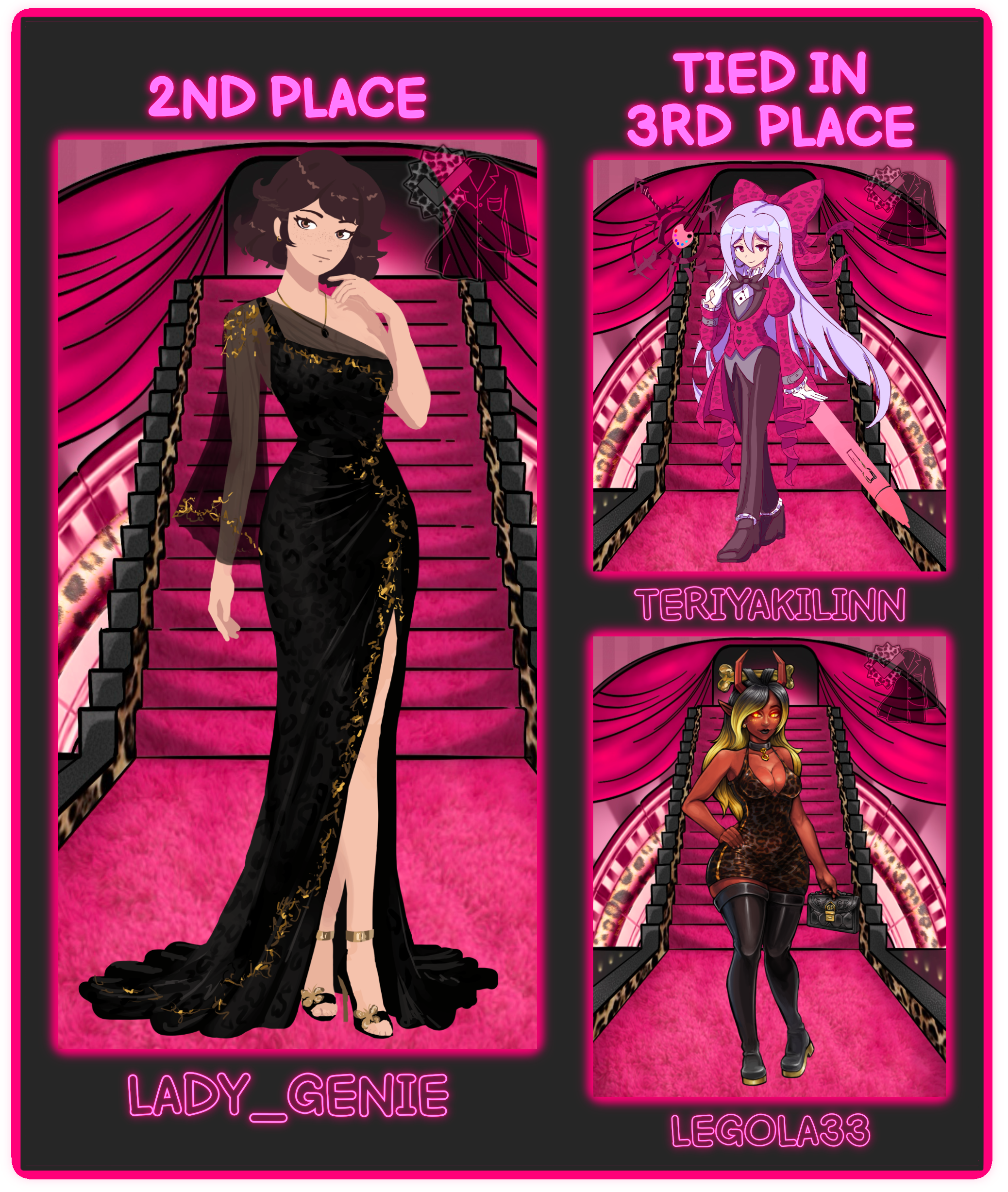 Best Dressed OC 2nd and 3rd Place