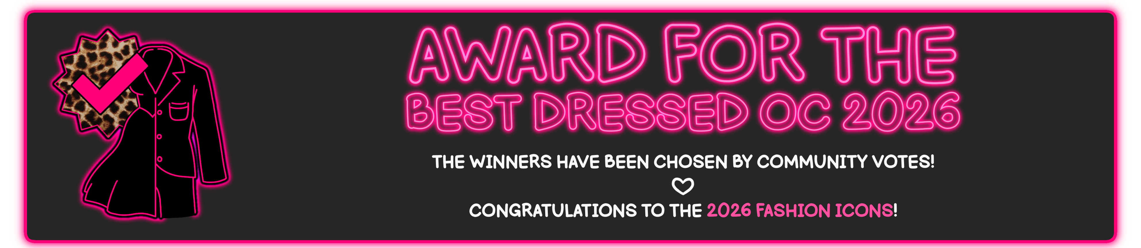Award for the Best Dressed OC 2026