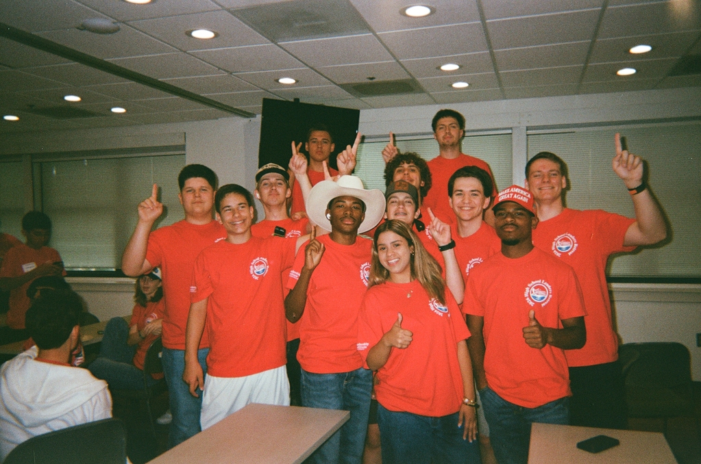 Group of NHSC student leaders at a retreat