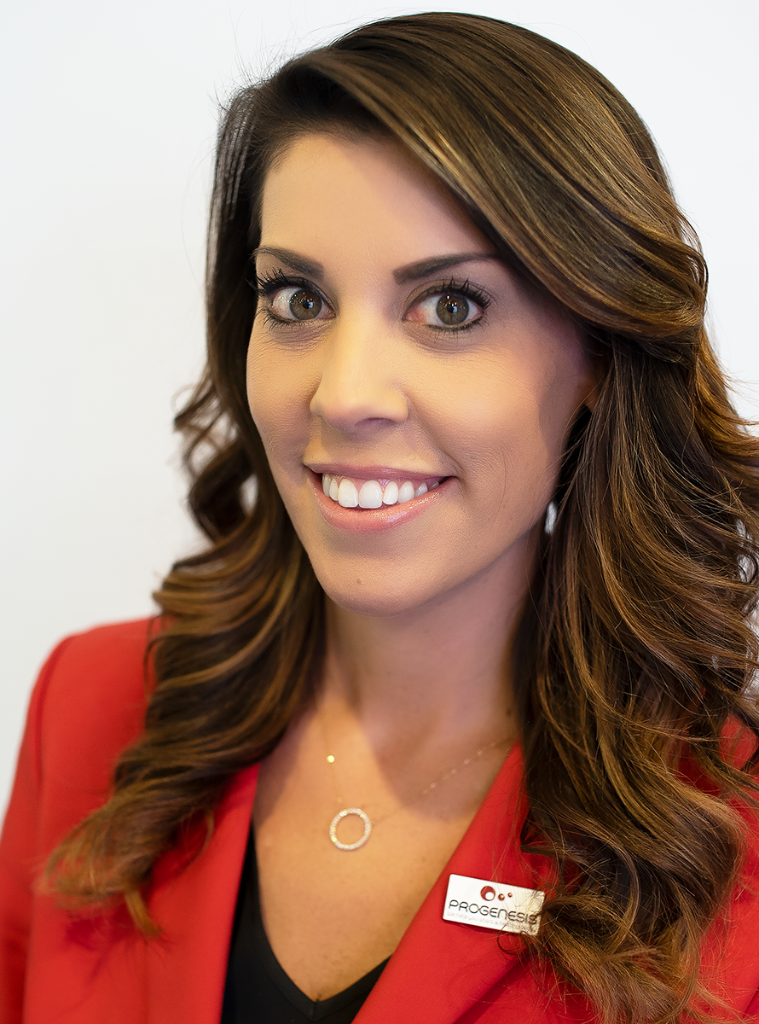 Executive headshot - woman in red blazer