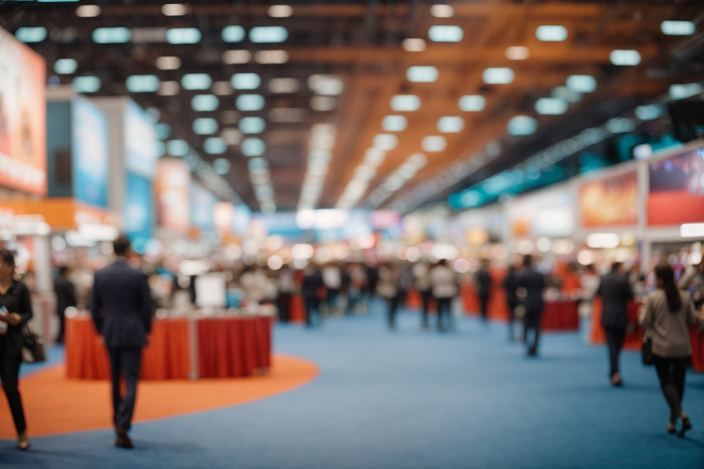 Trade show exhibition floor
