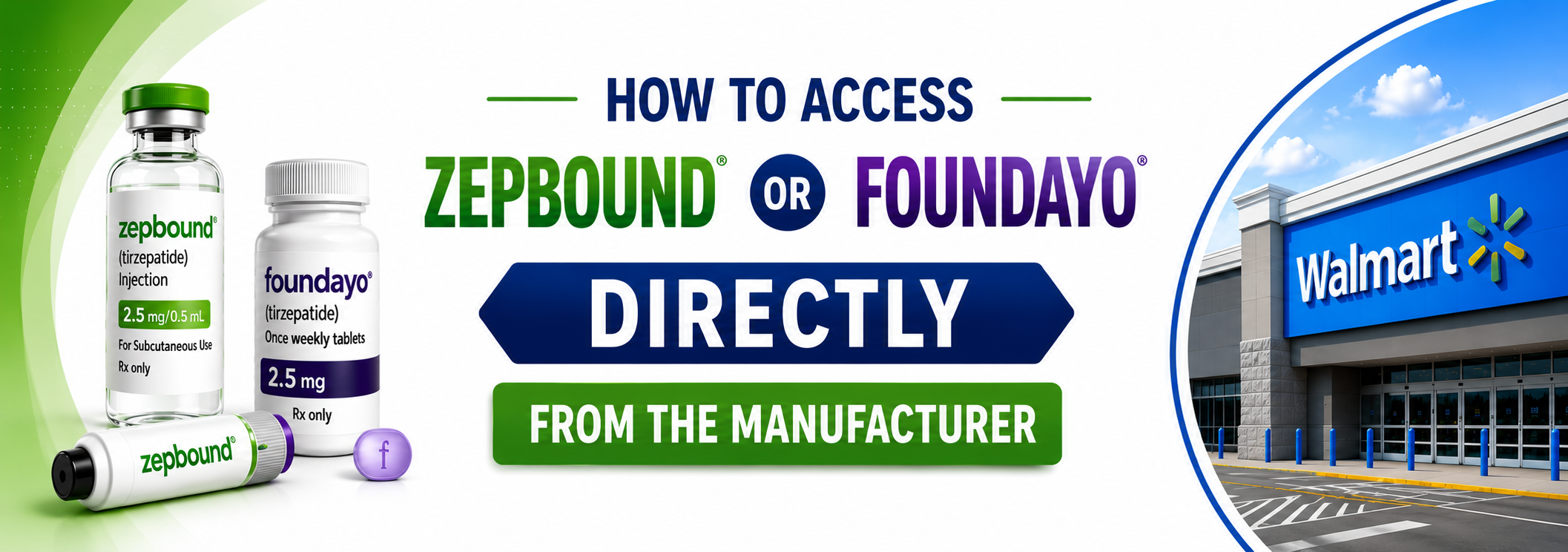 How to Access Zepbound or Foundayo Directly from the Manufacturer or through Walmart Retail Pickup