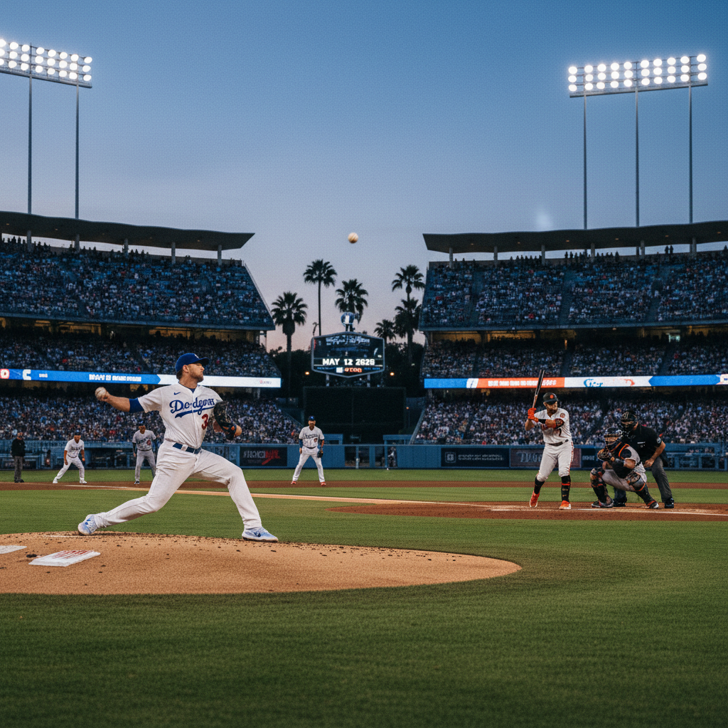 San Francisco Giants Defeat Los Angeles Dodgers 6-2 on May 12, 2026, at Dodger Stadium