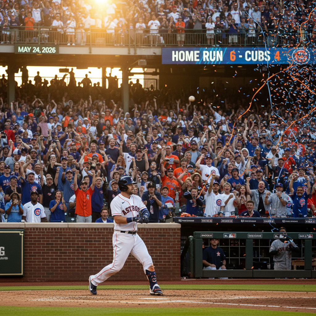 Astros Triumph Over Cubs 8-5 in High-Scoring Showdown