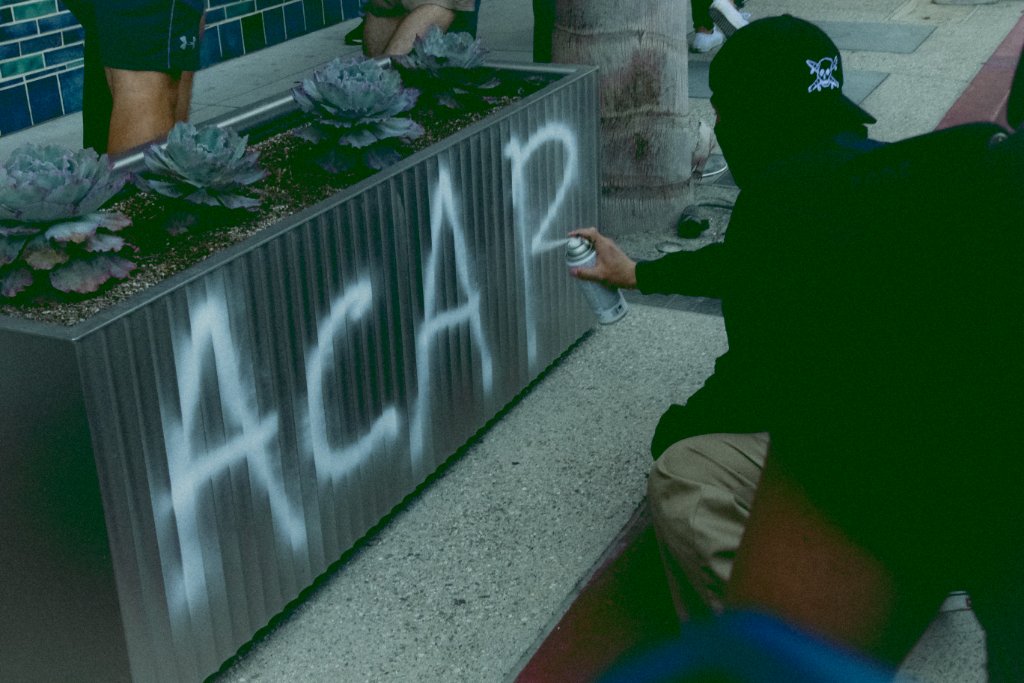 ACAB Graffiti Nighttime