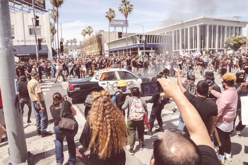 Chase Bank Street Protest