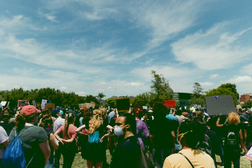 Protest Gathering Open Field