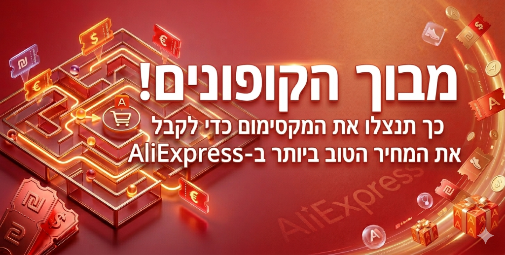 המדריך השלם לסוגי הקופונים בעליאקספרס: כך תשלמו פחות!