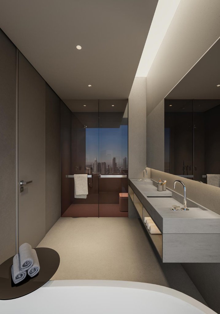 3-bedroom master bathroom at Inaura