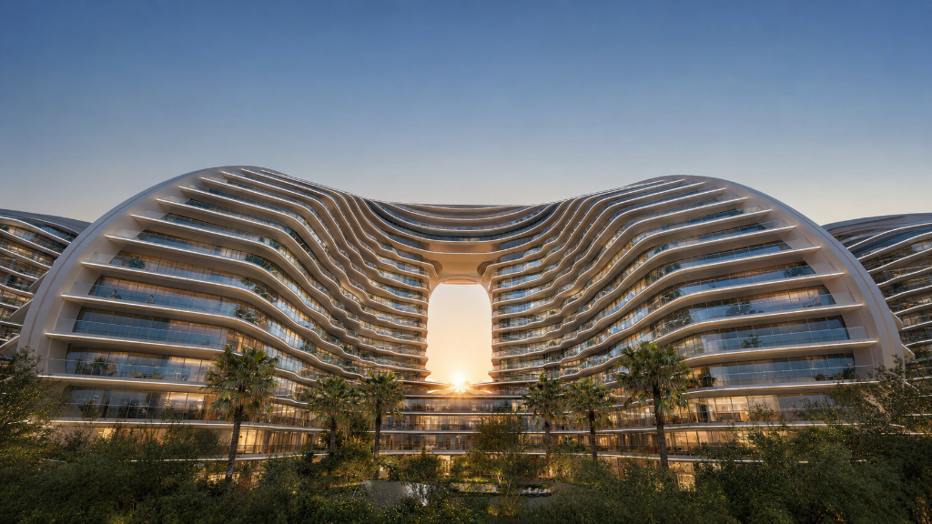 Oystra Al Marjan Island architectural design by Zaha Hadid Architects