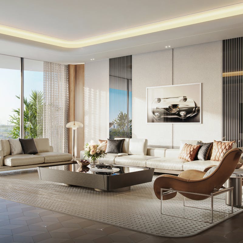Maybach-inspired living interior, Mercedes-Benz Places Dubai