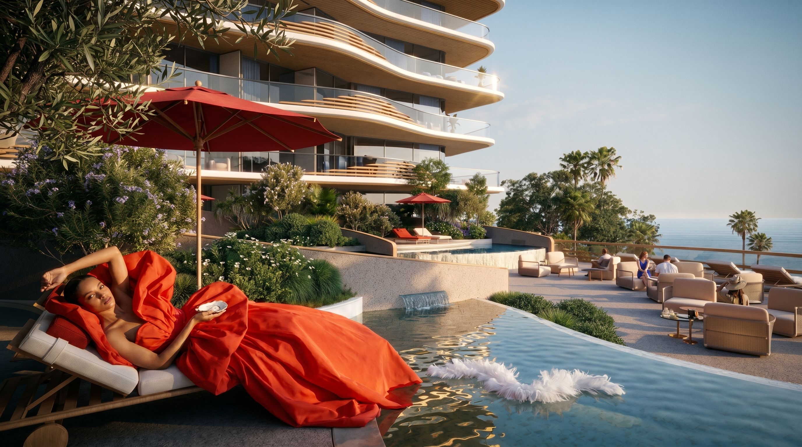 The Unexpected Al Marjan Island — VIP suite deck and private pool