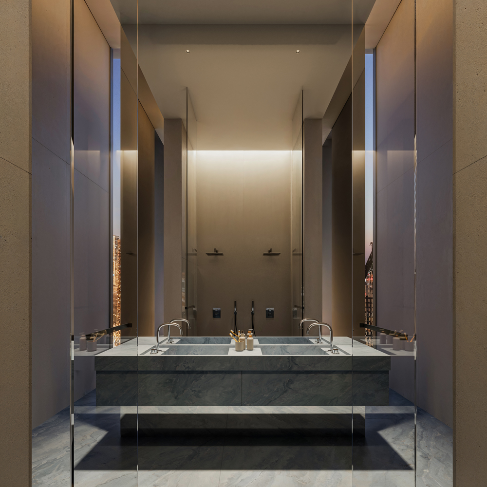 6-bedroom master bathroom at Inaura