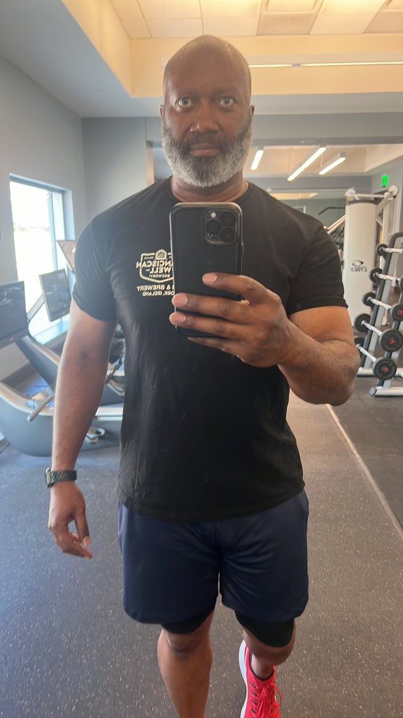 Mark Vertreese, LiTRe Founder, in the gym