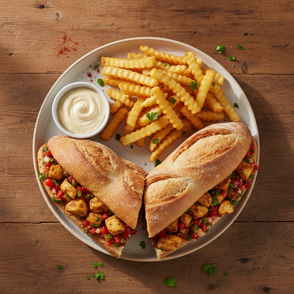 Baguette Poulet mariné