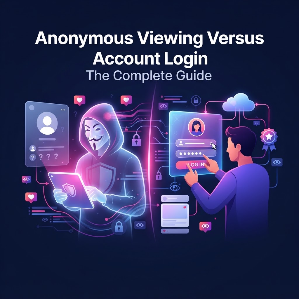 Anonymous Viewing Versus Account Login: The Complete Guide