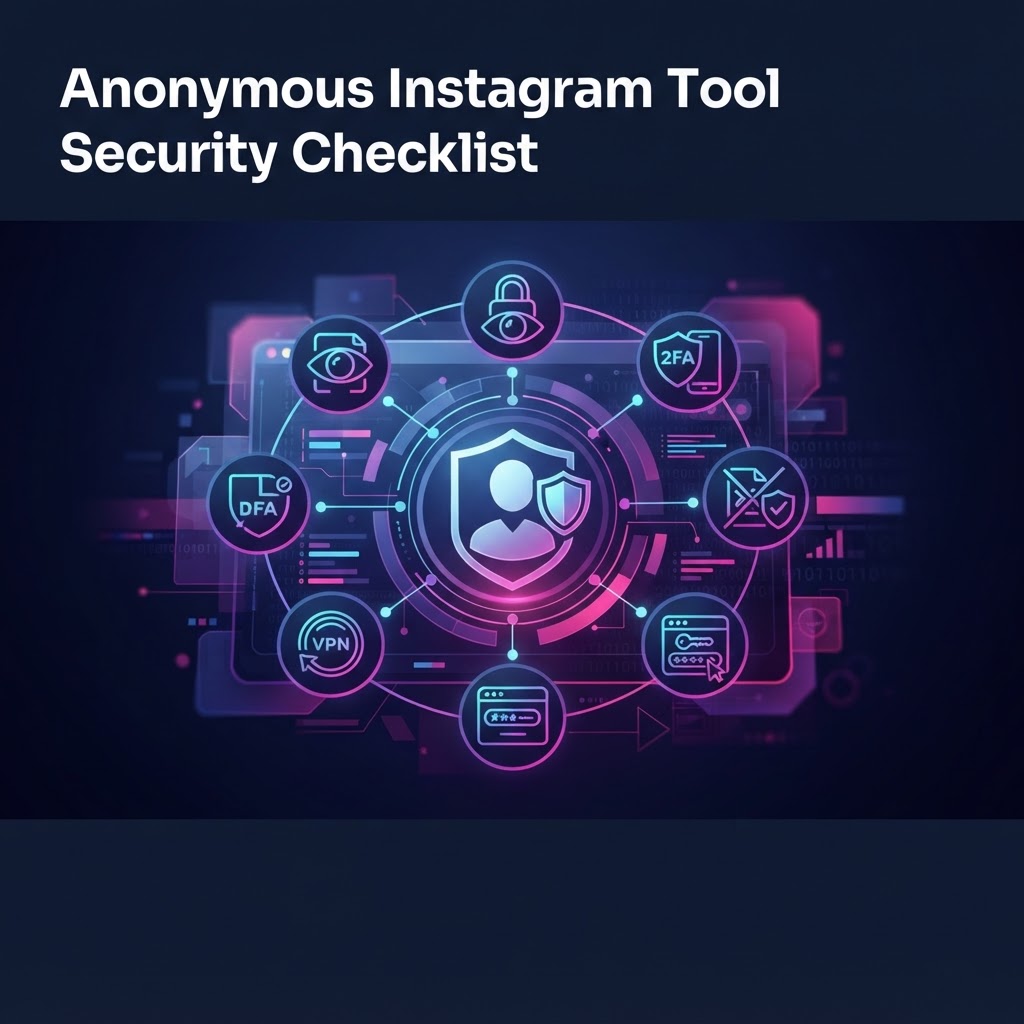 Anonymous Instagram Tool Security Checklist: A Complete Safety Guide