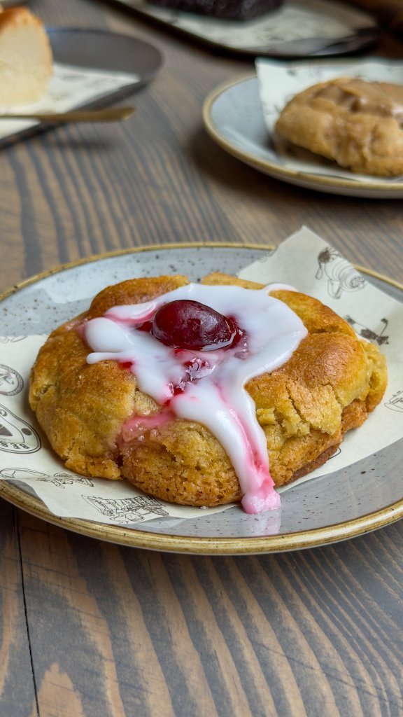 Cherry Bakewell Cookie