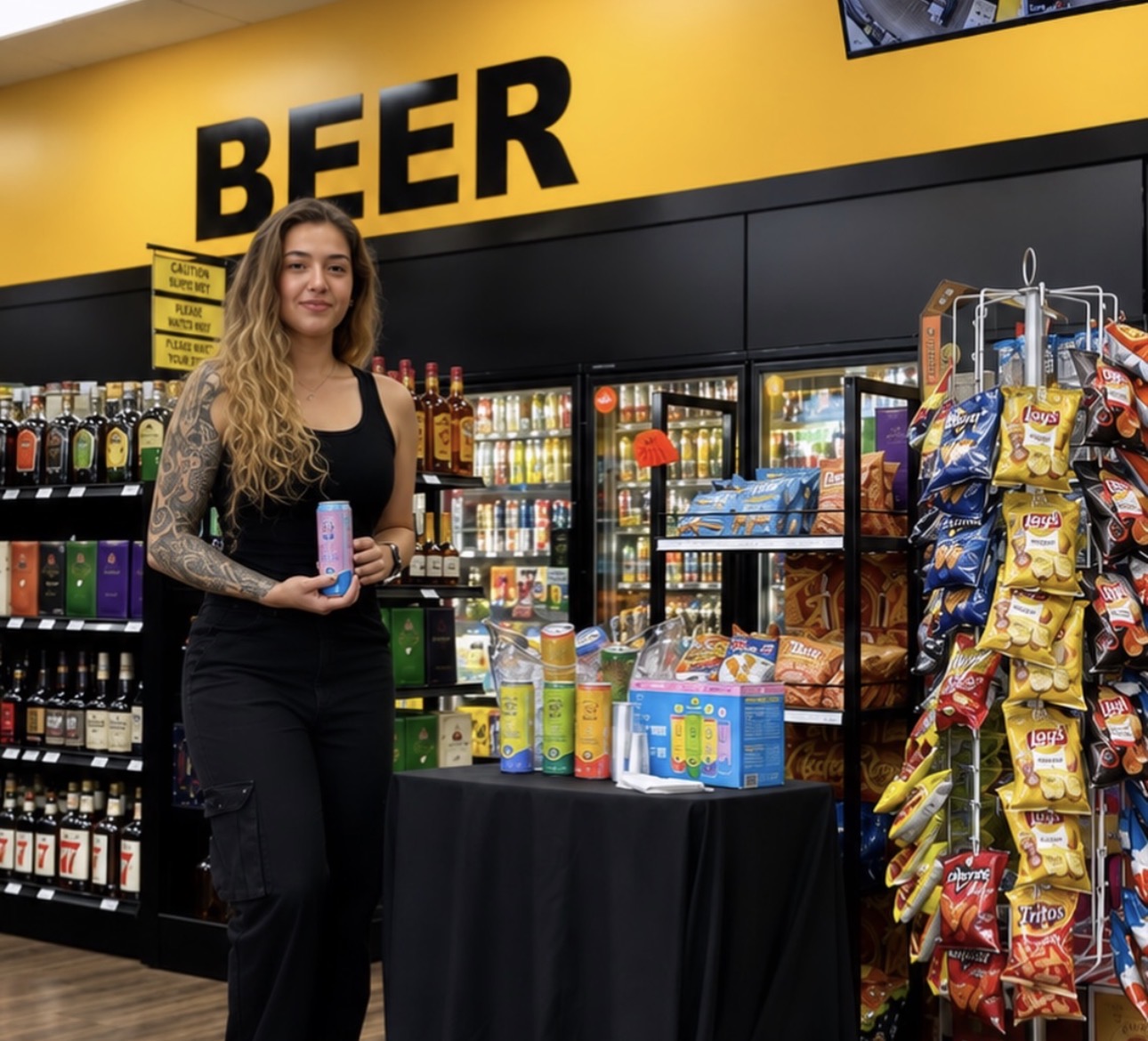 Beverage sampling in retail
