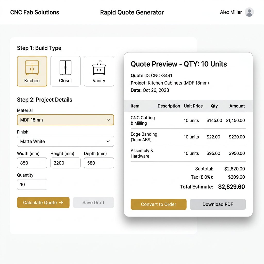 Project Estimation Suite interface preview