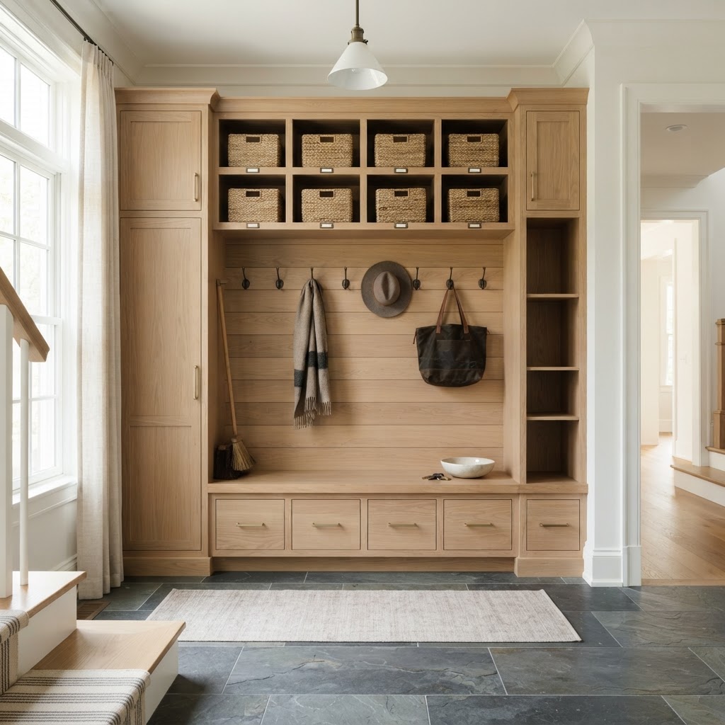 Mudroom millwork inspiration without people