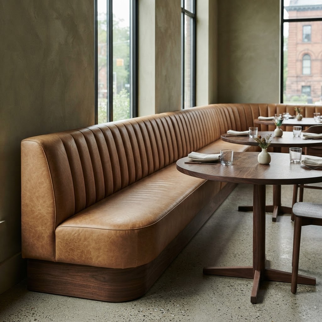 Custom banquette & booth seating design concept