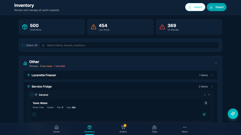 VoiSea inventory