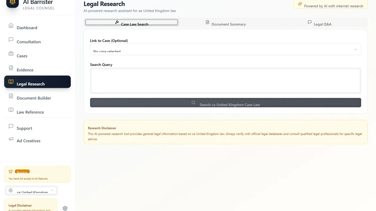 Legal Ease template preview