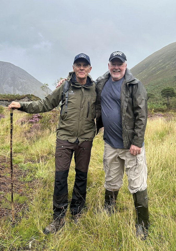 Stuart M. Williams with Alladale founder Paul Lister, friends for 45 years