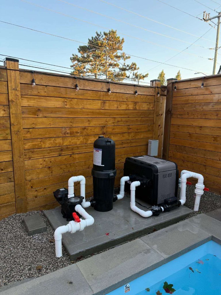 Backyard Pump, Filter & Heater Pad